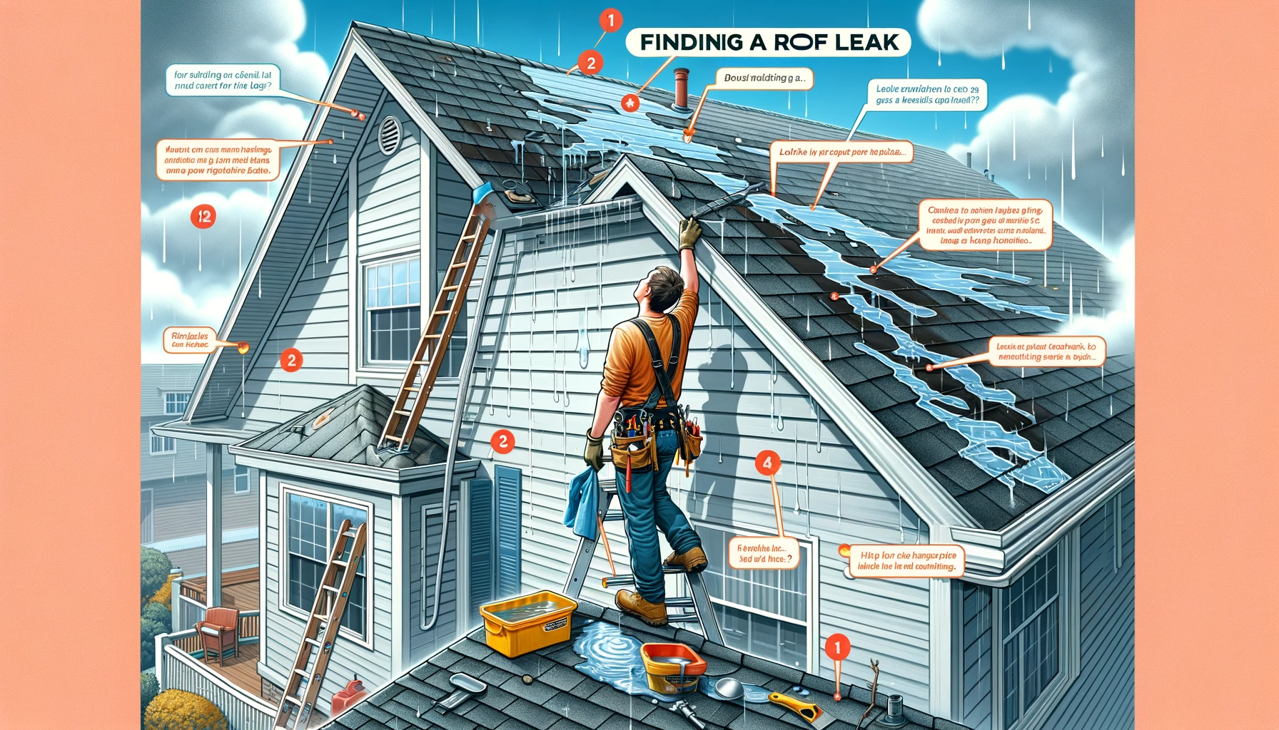 finding a roof leak
