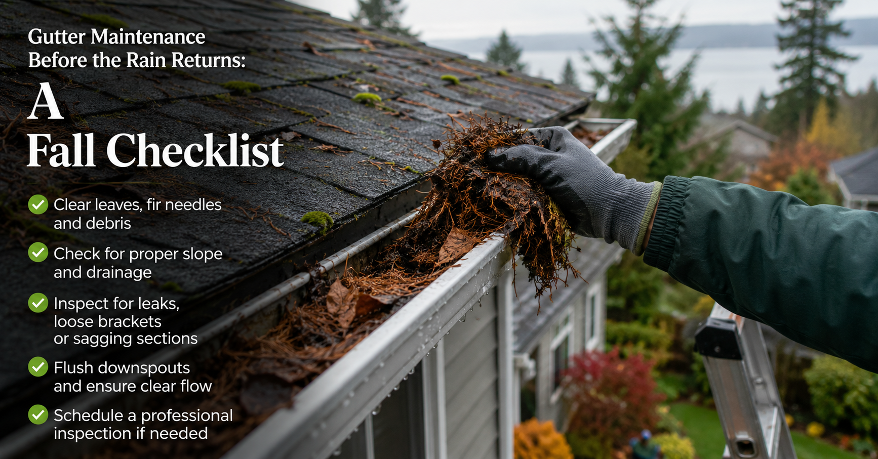 Gutter Maintenance Before the Rain Returns: A Fall Checklist for Vancouver Island Homes